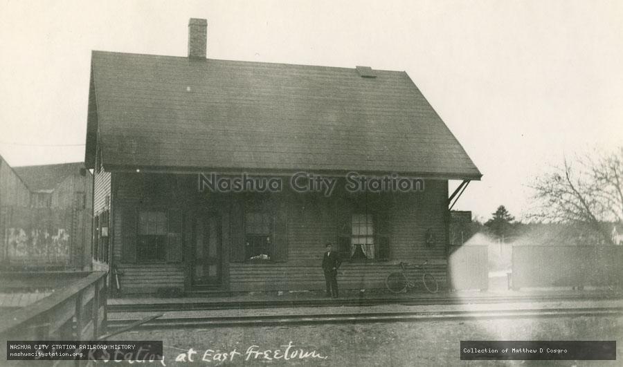 Postcard: Railroad Station at East Freetown